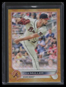 2022 Topps Chrome Gold Wave Refractor 70 Kyle Muller 1/50
