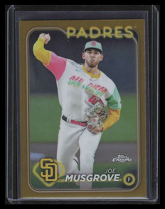 2024 Topps Chrome Gold Refractor 192 Joe Musgrove 42/50