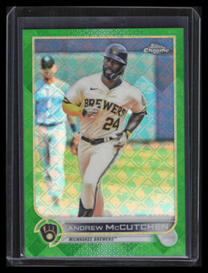 2022 Topps Chrome Logofractor Green Refractor 82 Andrew McCutchen 96/99