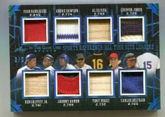 2024 ITG Rodriguez Chipper Griffey Aparicio Alomar Dawson 16 Bat Jersey Patch /3