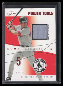 2004 Flair Power Tools Game Used Red NG Nomar Garciaparra Jersey 100/175