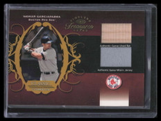 2003 Timeless Treasures Classic Combos Nomar Garciaparra Dual Bat Jersey 41/100
