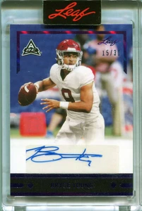 2021 Leaf Memories '91 Autographs Purple glrby1 Bryce Young Rookie Auto 15/30