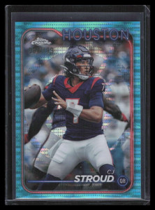 2024 Topps Chrome Aqua Sonar Refractor 83 CJ Stroud 67/199
