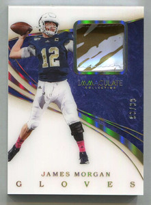 2020 Immaculate Collection Collegiate Gloves James Morgan RC Glove Patch 93/99