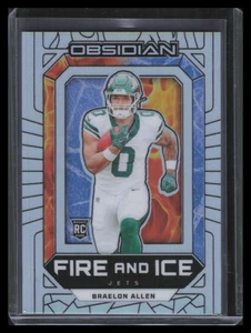 2024 Panini Obsidian Fire and Ice Silver 25 Braelon Allen Rookie 89/99