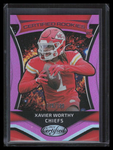 2024 Certified Certified Rookies Mirror Pink 8 Xavier Worthy Rookie 119/199