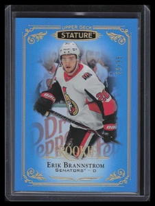 2019-20 Upper Deck Stature Blue 164 Erik Brannstrom Rookie 29/35