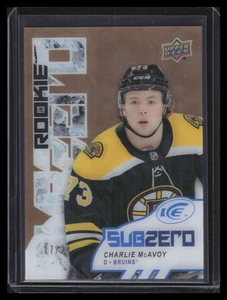 2017-18 Upper Deck Ice Sub Zero Gold sz62 Charlie McAvoy Rookie 17/24
