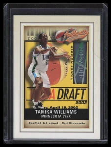 2002 Fleer Authentix WNBA 106 Tamika Williams Rookie 403/2002