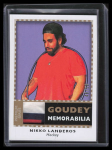 2018 UD Goodwin Champions Goudey Memorabilia Premium Nikko Landeros Patch 48/50