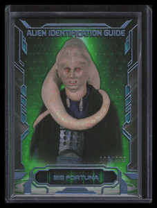 2016 Topps Star Wars Masterwork Alien Identification Guide ai6 Bib Fortuna /299