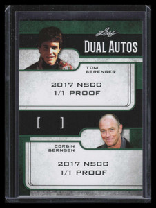 2017 Leaf Pop Century National Convention Proof Tom Berenger Corbin Bernsen 1/1