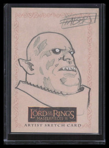 2008 Topps Lord of the Rings Masterpieces II Sketches David Fabbri Orc 1/1