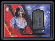 2016 Topps Doctor Who Timeless TARDIS Platinum 25 Peri Brown Medallion 1/1