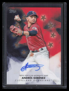 2024 Topps Update Baseball Stars Autographs Gold BSAAG Andres Gimenez Auto 38/50