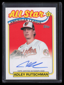 2024 Topps '89 Topps All Star Autographs 89asaar Adley Rutschman Auto