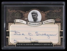 2007 SP Legendary Cuts Inside the Numbers Cuts FS Fred Snodgrass Cut Auto 74/75