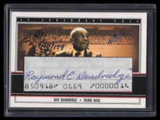 2002 SP Legendary Cuts Autographs RDA Ray Dandridge Cut Auto 40/179