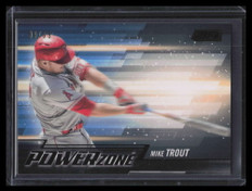 2018 Stadium Club Power Zone Black PZMT Mike Trout 9/99