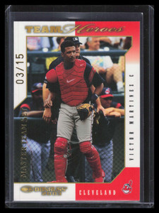 2003 Donruss Team Heroes Master Team Set 166 Victor Martinez 3/15
