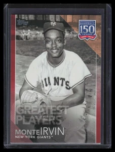 2019 Topps 150 Years of Professional Greatest Players Red gp47 Monte Irvin 7/10