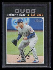 2020 Topps Heritage Silver Team Name Variations 373 Anthony Rizzo SP