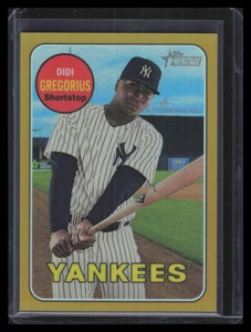 2018 Topps Heritage Chrome Gold Refractor thc212 Didi Gregorius 1/5