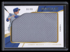 2018 Immaculate Collection Immaculate Jumbo 69 Corey Seager Jumbo Jersey 88/99