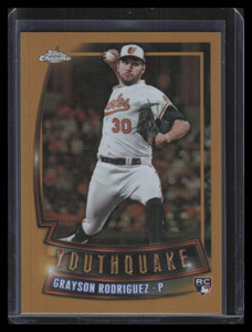 2023 Topps Chrome Youthquake Gold Refractor yq63 Grayson Rodriguez Rookie 7/50