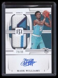 2022-23 National Treasures Autographs Mark Williams RC Jersey Patch Auto 79/99