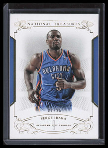 2013-14 Panini National Treasures Gold 16 Serge Ibaka 7/25