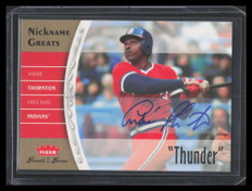 2006 Greats of the Game Nickname Greats Autographs at1 Andre Thornton Auto