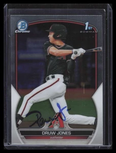 2023 Bowman Chrome Prospects bc25 Druw Jones Rookie Auto JSA Certification
