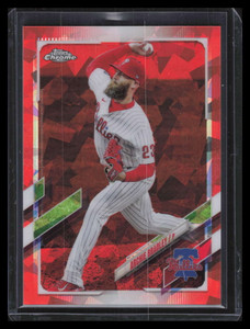 2021 Topps Chrome Update Sapphire Orange Refractor us64 Archie Bradley 25/25