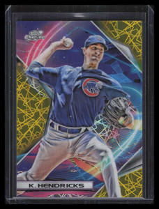 2022 Topps Cosmic Chrome Gold Interstellar Refractor 18 Kyle Hendricks 11/50