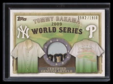 2010 Topps Tommy Bahama World Series Memorabilia BM Shirt Patch 582/1900