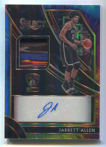 2019-20 Select Autographed Prizms Tie Dye 10 Jarrett Allen Patch Auto 3/25