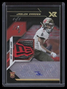 2021 Panini XR Swatch Autograph Jaelon Darden Rookie New Era Logo Patch Auto 1/1