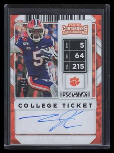 2020 Panini Contenders Draft Picks Cracked Ice 107 Tee Higgins Rookie Auto 2/23