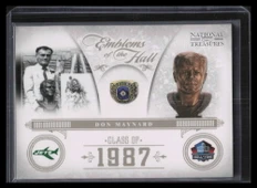 2011 Playoff National Treasures Emblems of the Hall 24 Don Maynard 18/99