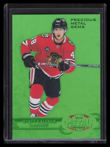 2021-22 Metal Universe '97-98 Retro Precious Gems Green Wyatt Kalynuk RC 10/10
