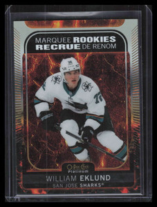 2021-22 O-Pee-Chee Platinum Hot Magma 298 William Eklund Rookie 258/499