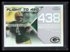 2008 Topps Chrome Flight 420 Collection White Refractor bf438 Brett Favre 42/100