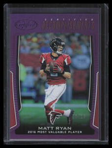 2017 Certified Accomplishments Mirror Purple 1 Matt Ryan 10/10