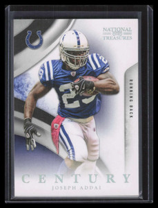 2009 Playoff National Treasures Century Silver 43 Joseph Addai 8/10