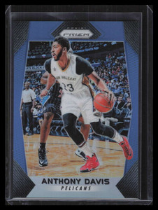 2017-18 Panini Prizm Prizms Blue Refractor 121 Anthony Davis 7/199