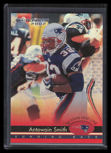 2002 Donruss Stat Line Season 113 Antowain Smith 8/19