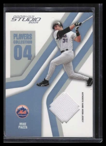 2004 Studio Players Collection Jersey Platinum 63 Mike Piazza White Jersey 1/50