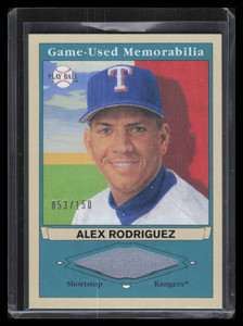 2003 Upper Deck Play Ball Memorabilia Tier 2 ar2 Alex Rodriguez Jersey 53/150